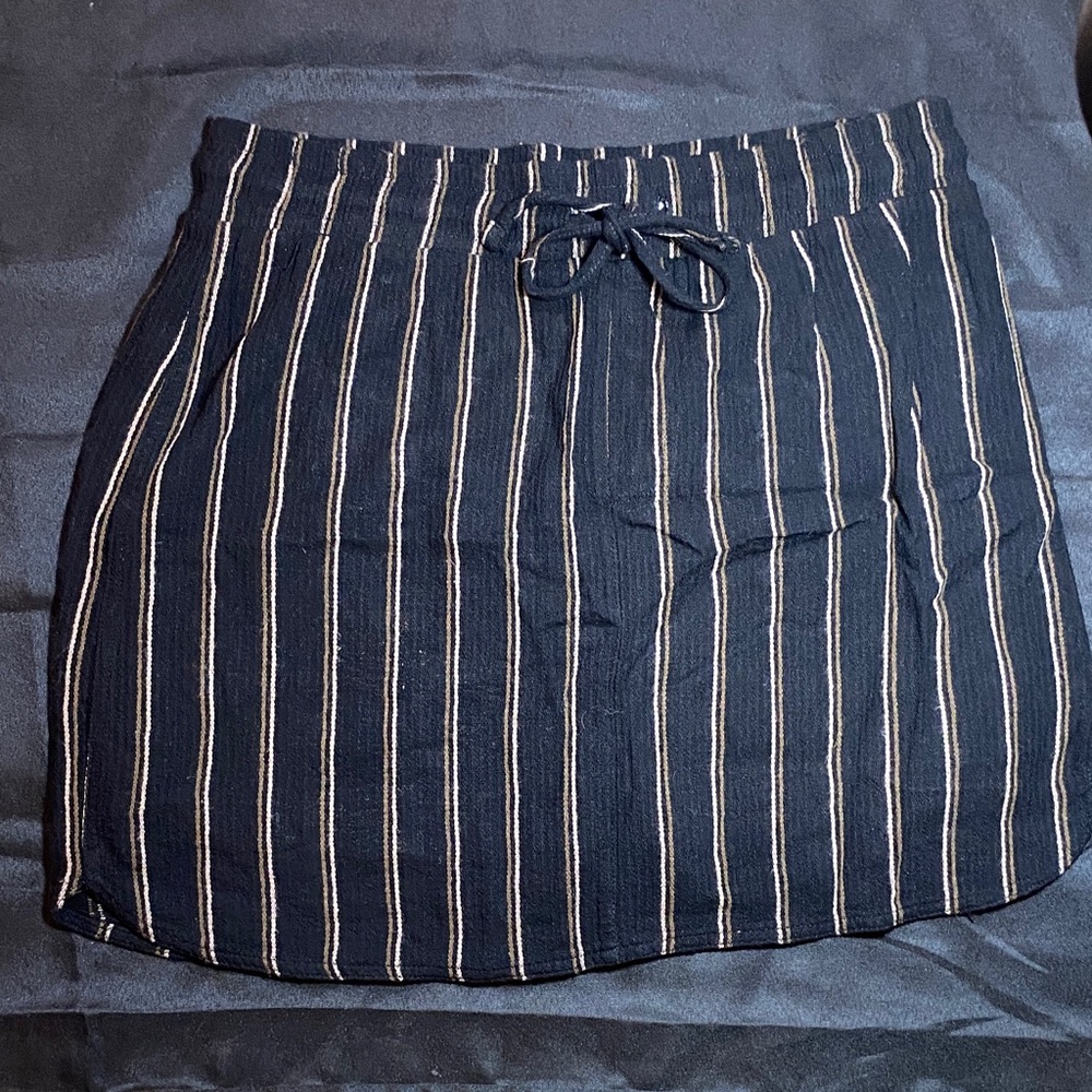 Striped Black and White Women's Skirt